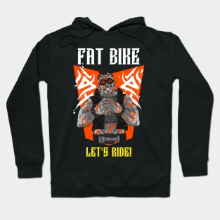 Fat Bike Let's Ride Mountain Biking MTB Hoodie